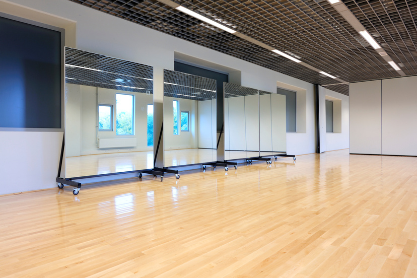 Empty dance studio